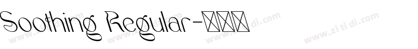 Soothing Regular字体转换